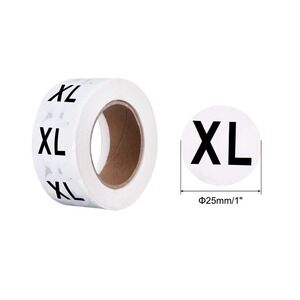 x120 "Thank you" BLACK sticker‎ shipping supplies